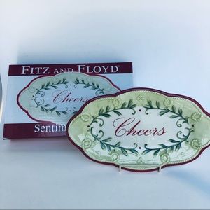 Fitz and Floyd Holiday Sentiment Serving Tray